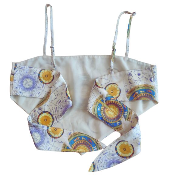 Forever21 Celestial Tie Back Crop Top - Picture 9 of 11